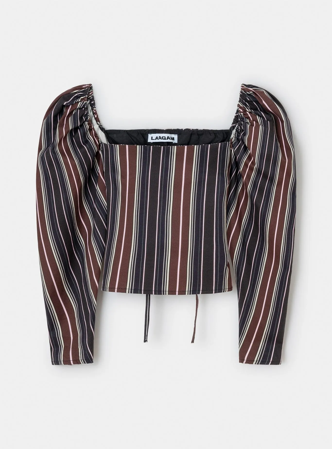 BRIGITTE STRIPED PUFF SLEEVE BLOUSE sold by LAAGAM product image thumbnail 3