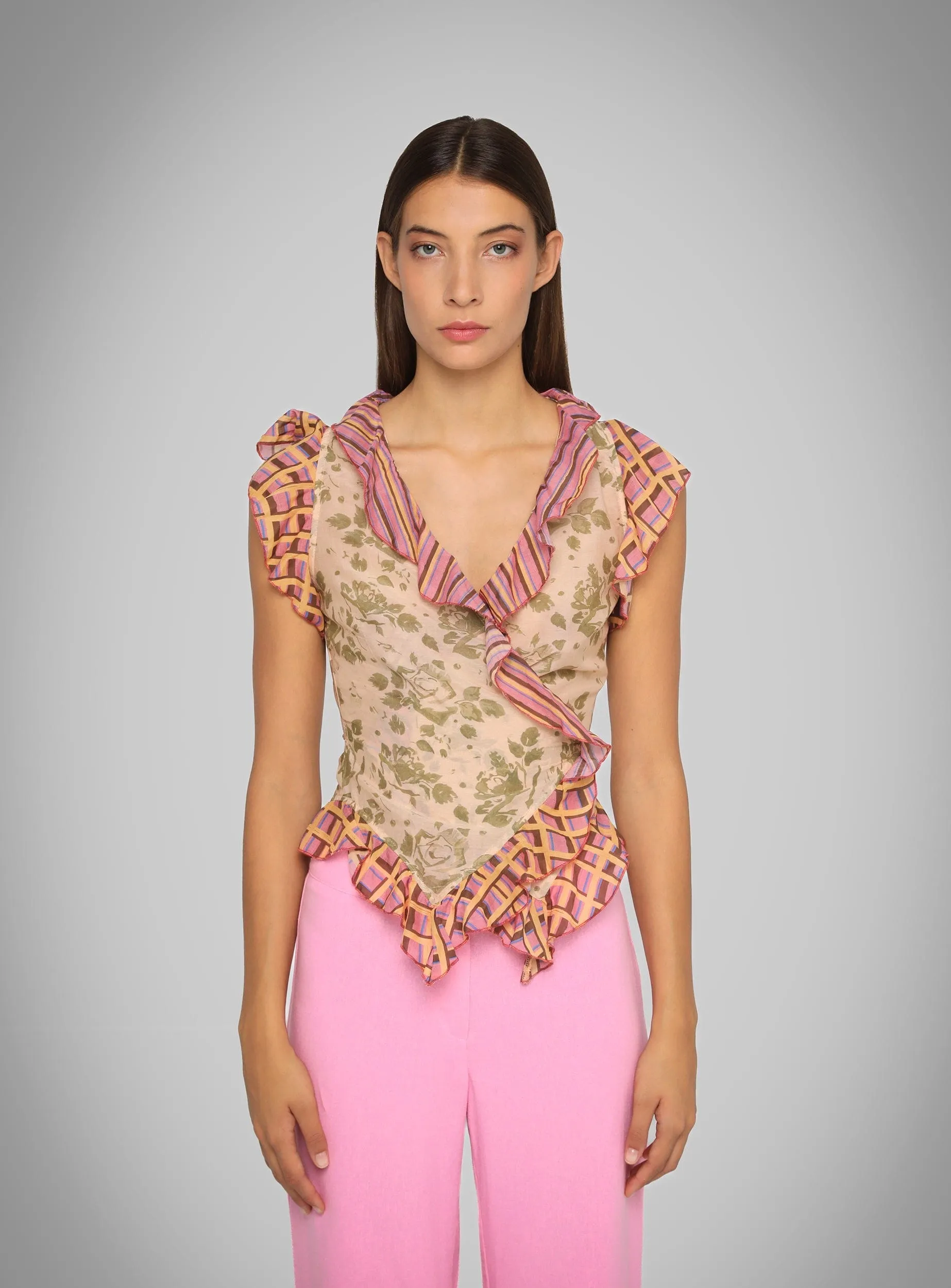 BETTINA WRAP BLOUSE sold by LAAGAM