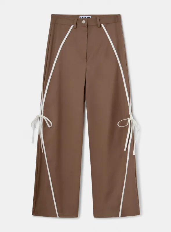 VICKY CAMEL PANTS sold by LAAGAM