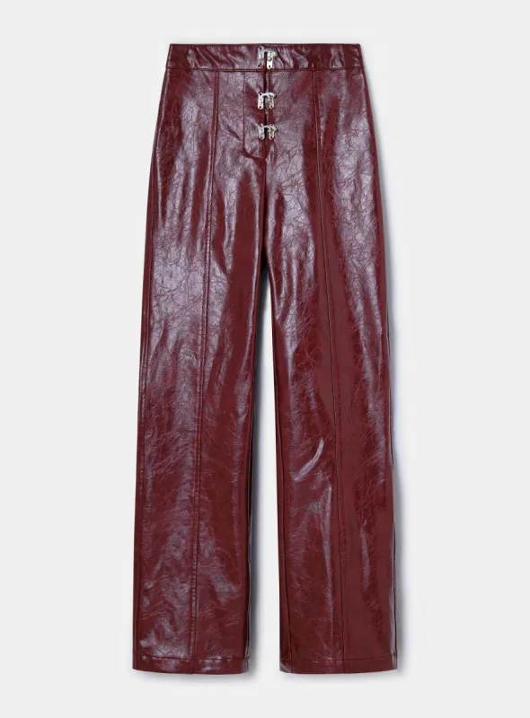 RONNIE BURGUNDY PANTS sold by LAAGAM