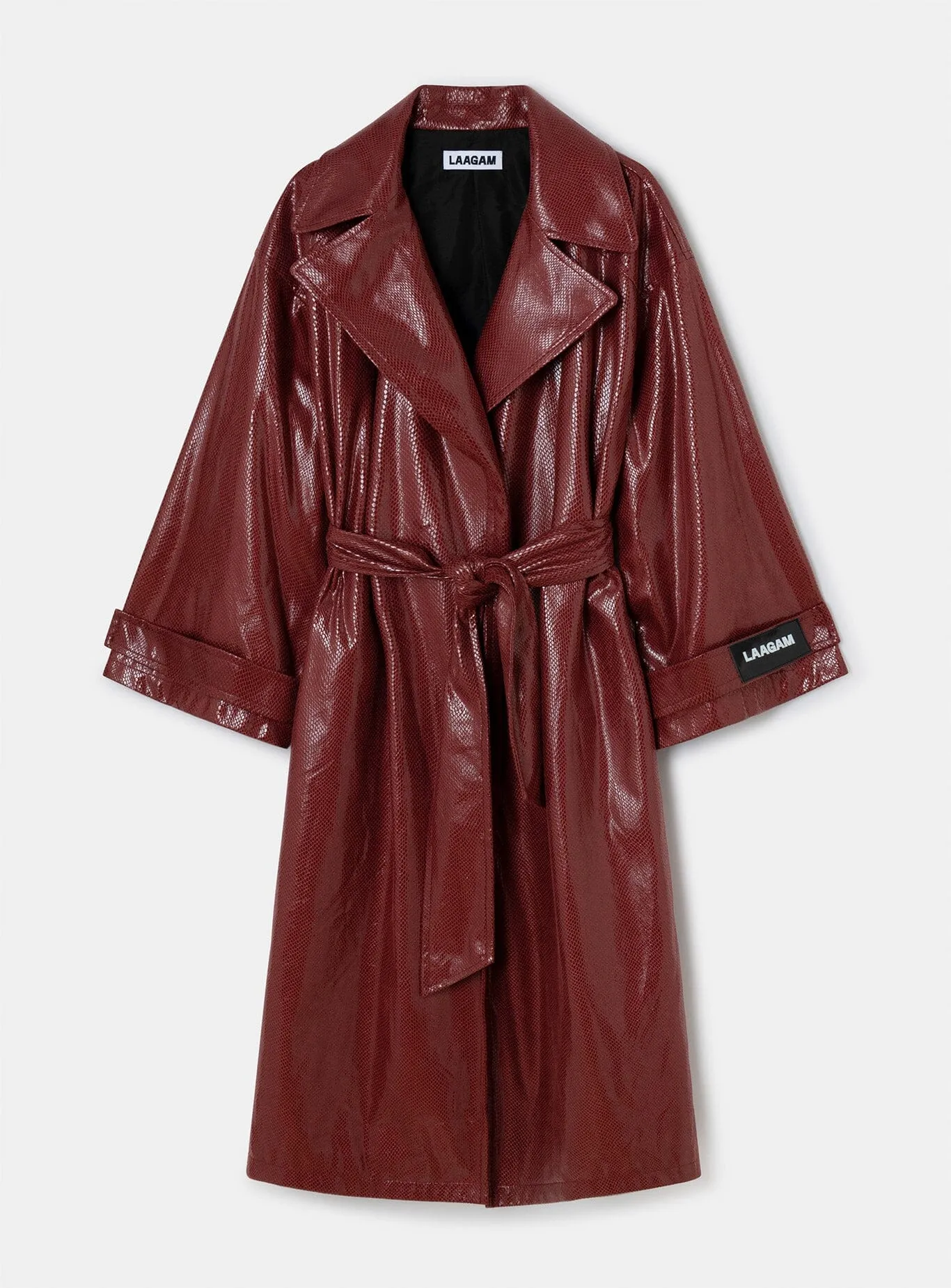 COBRA BURGUNDY TRENCH sold by LAAGAM