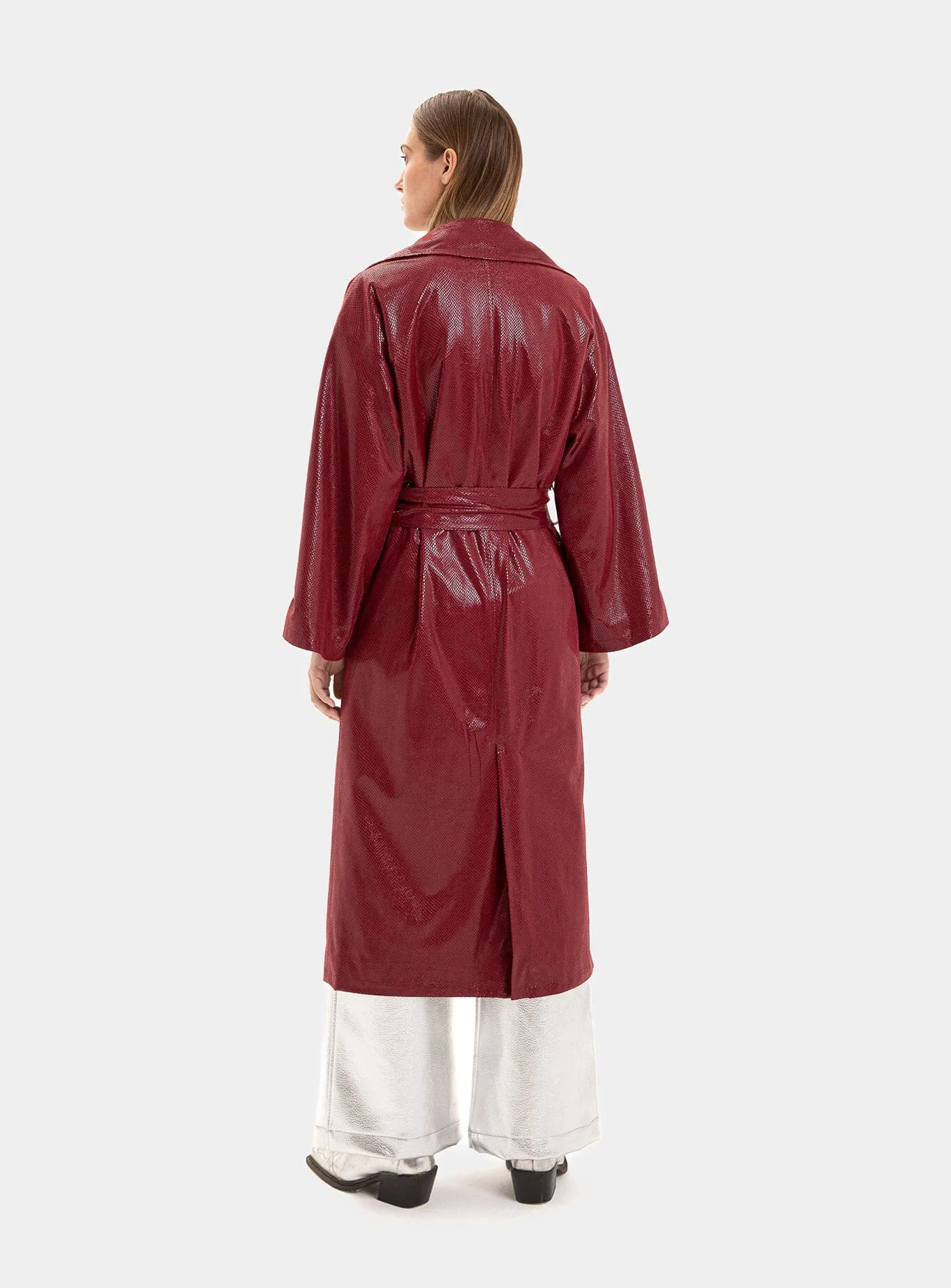 COBRA BURGUNDY TRENCH sold by LAAGAM product image thumbnail 3