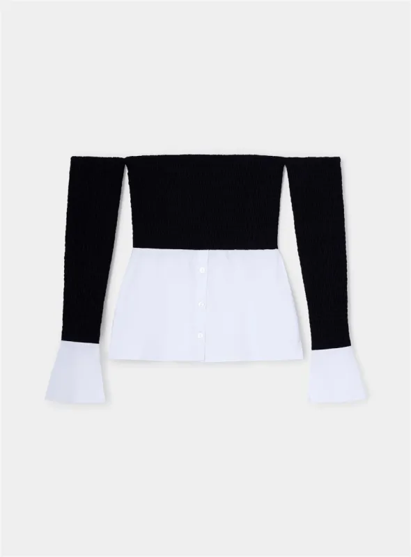 BARDOT SHIRT BLOUSE sold by LAAGAM