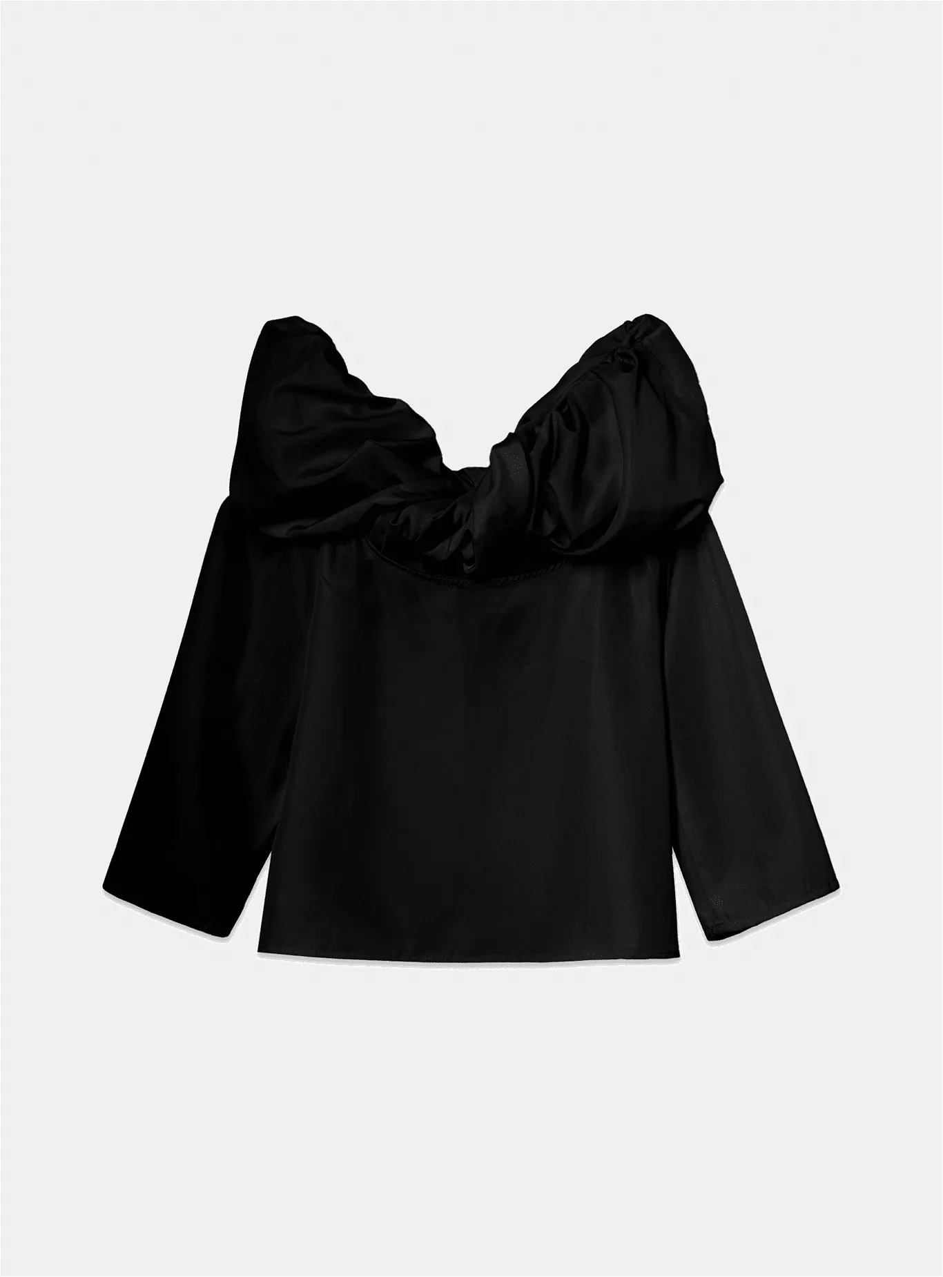 OPHELIA BLACK OFF-SHOULDER BLOUSE sold by LAAGAM product image thumbnail 3