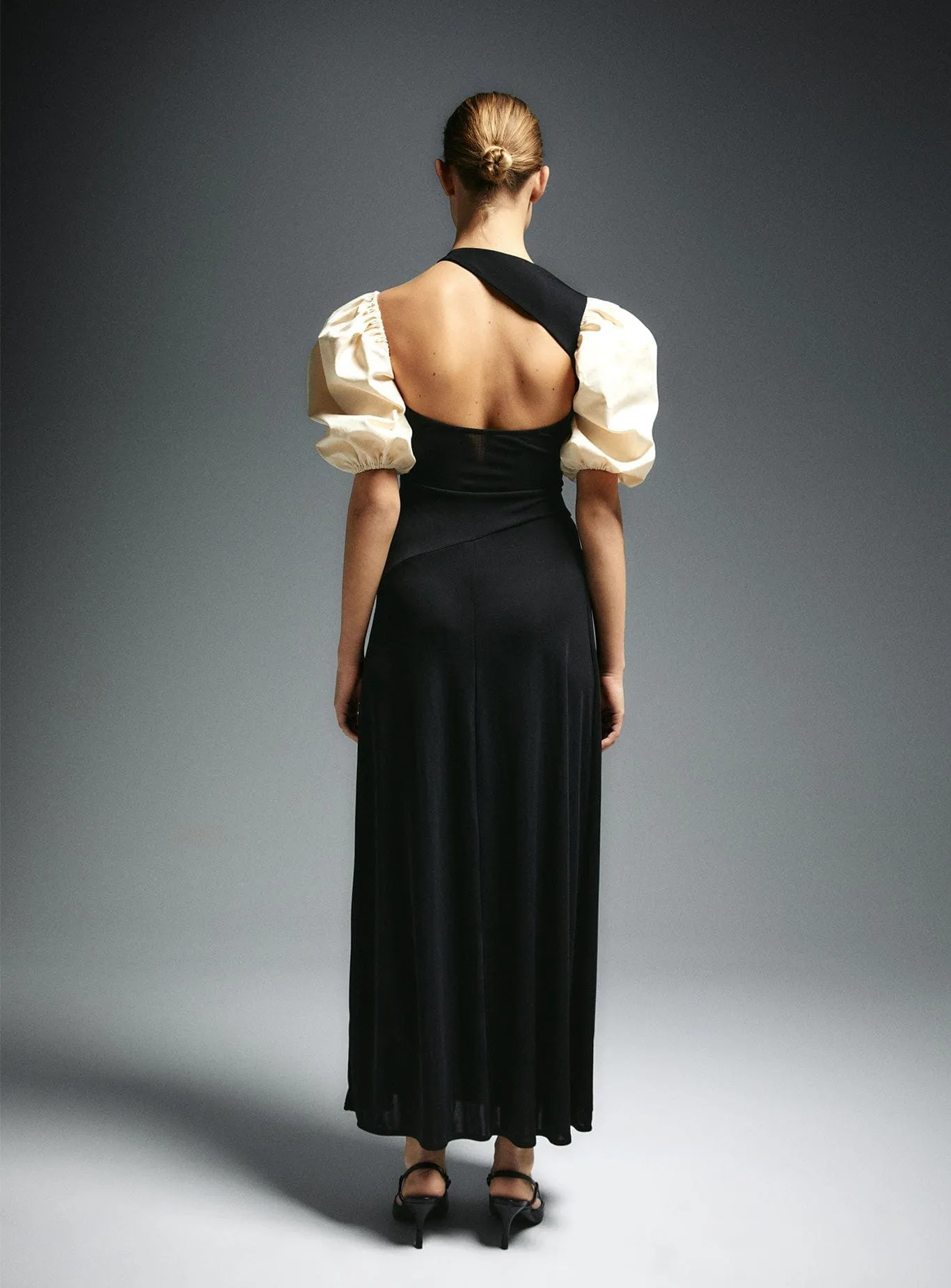 SWAN PUFF SLEEVE DRESS sold by LAAGAM product image thumbnail 5