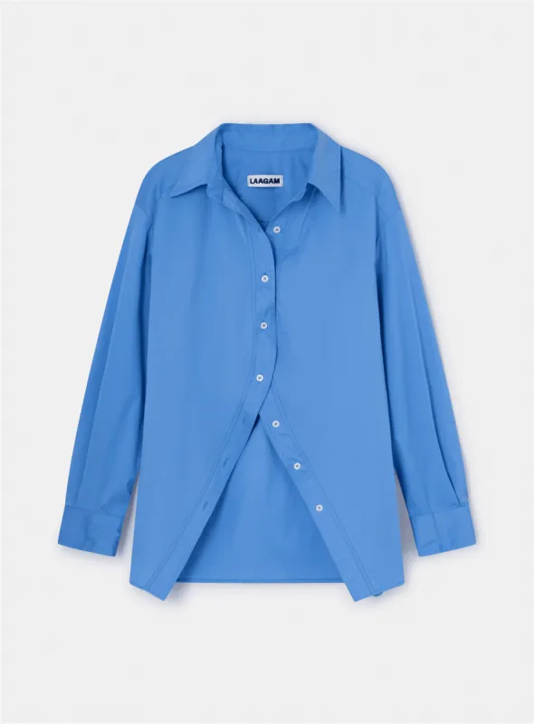 NO BOYFRIEND BLUE SHIRT sold by LAAGAM