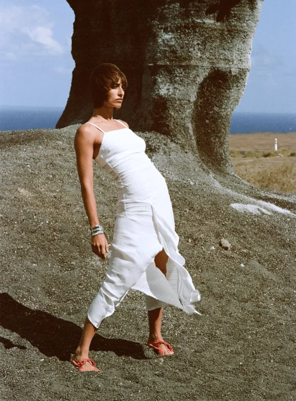 TANGO WHITE SMOCK DRESS sold by LAAGAM