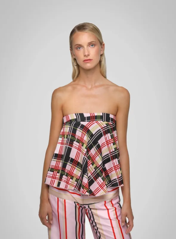 WALDORF STRAPLESS TOP sold by LAAGAM