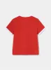 OLYMPIA RED COTTON LOGO T-SHIRT sold by LAAGAM