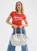 OLYMPIA RED COTTON LOGO T-SHIRT sold by LAAGAM