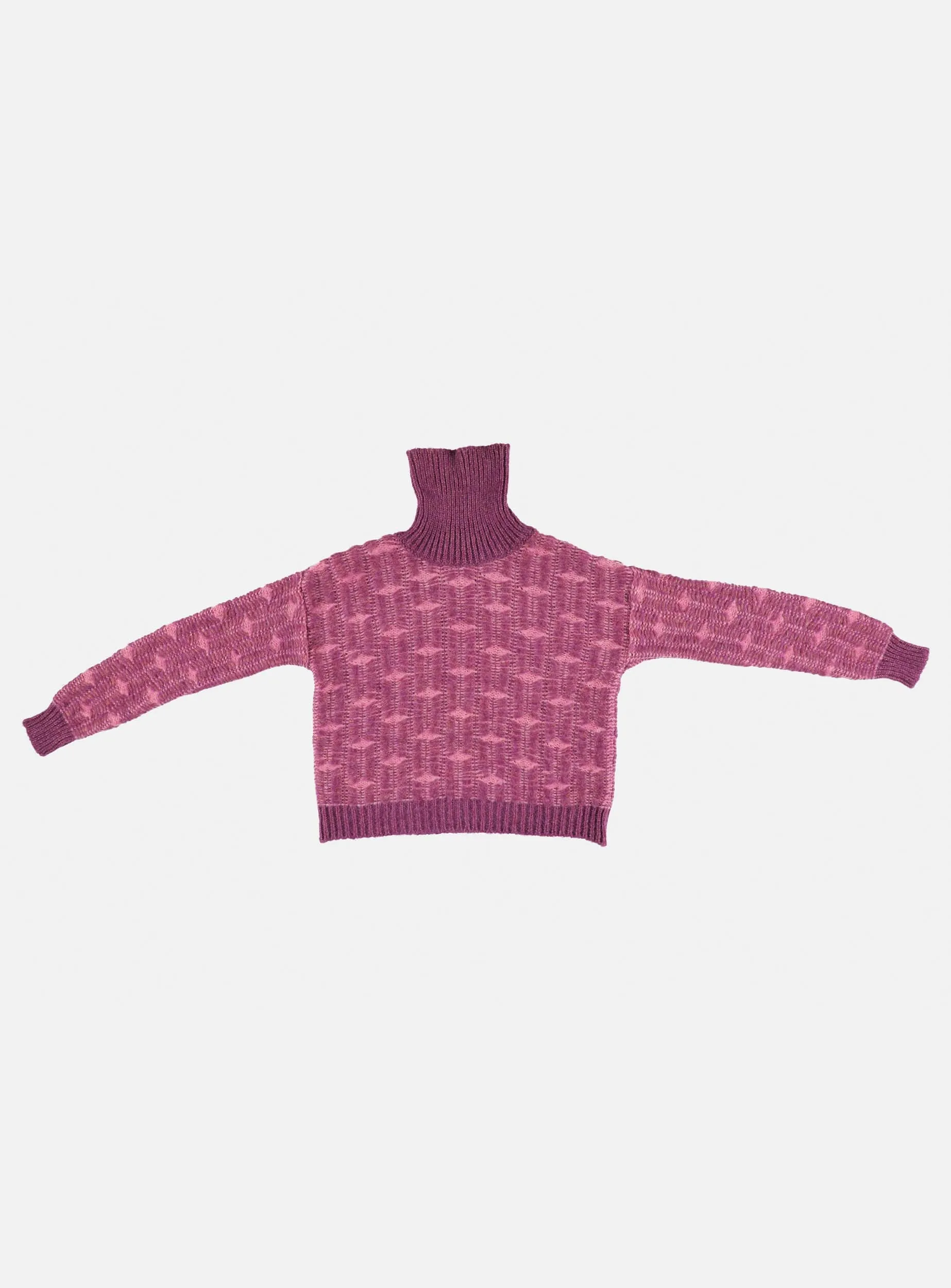 VERMONT PURPLE TURTLE NECK KNIT sold by LAAGAM product image thumbnail 4