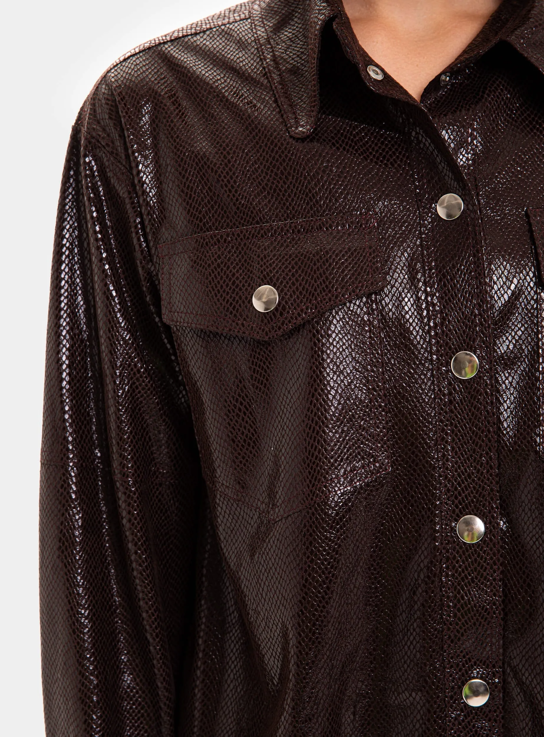 ADDER SNAKESKIN-EFFECT OVERSHIRT sold by LAAGAM product image thumbnail 2