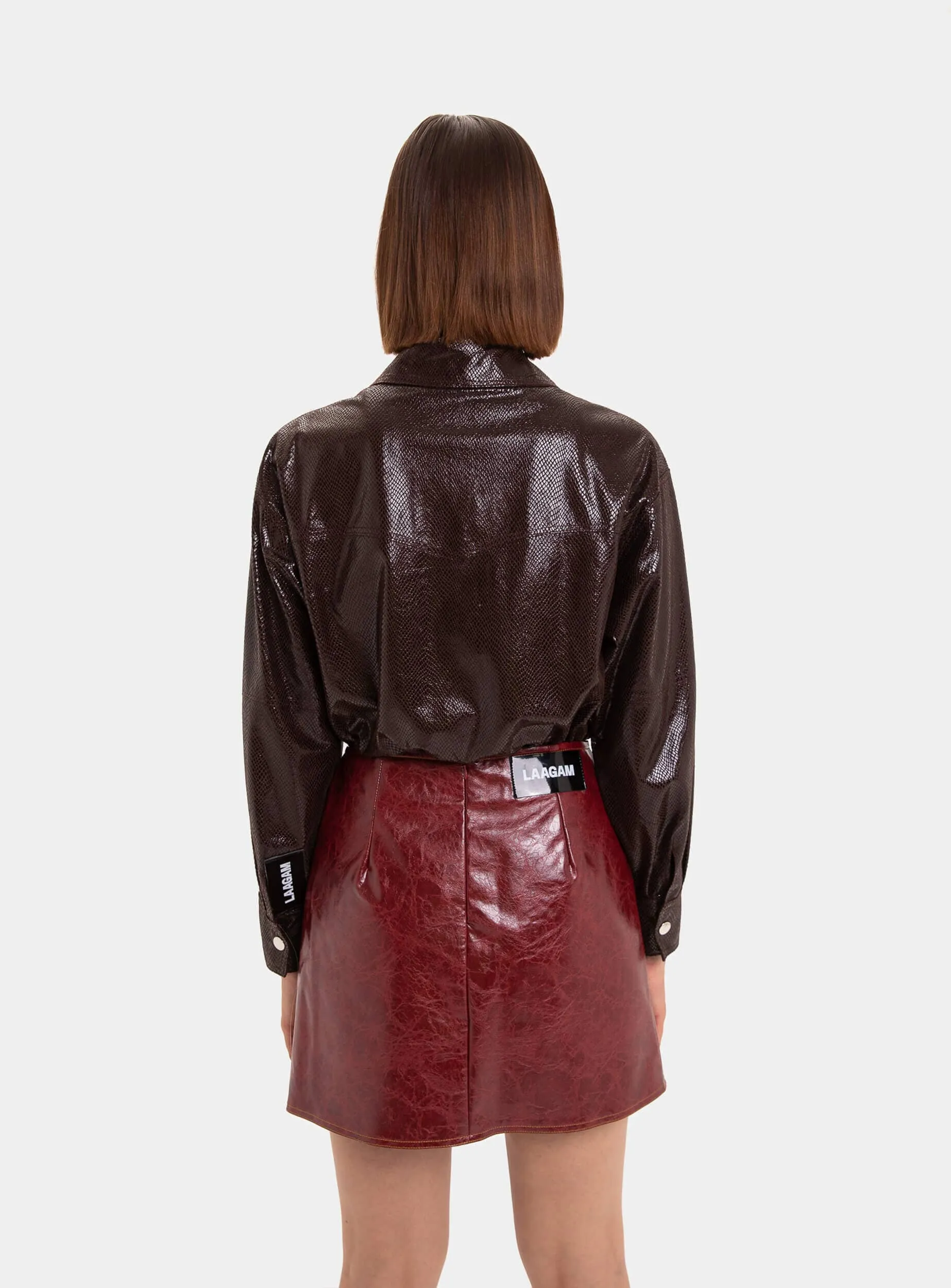 ADDER SNAKESKIN-EFFECT OVERSHIRT sold by LAAGAM product image thumbnail 3