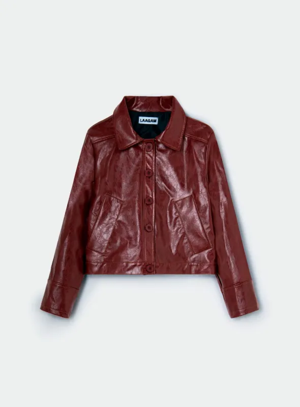 ALEXA BURGUNDY JACKET sold by LAAGAM
