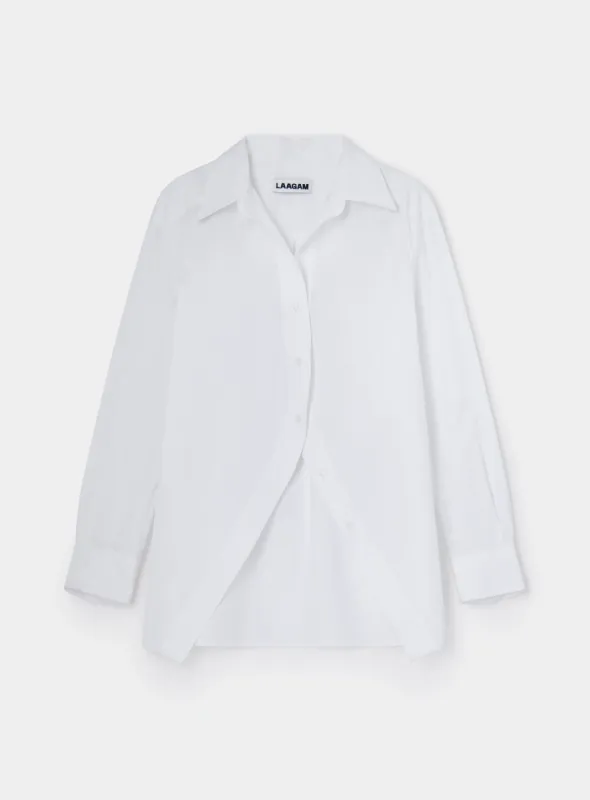 NO BOYFRIEND WHITE SHIRT sold by LAAGAM