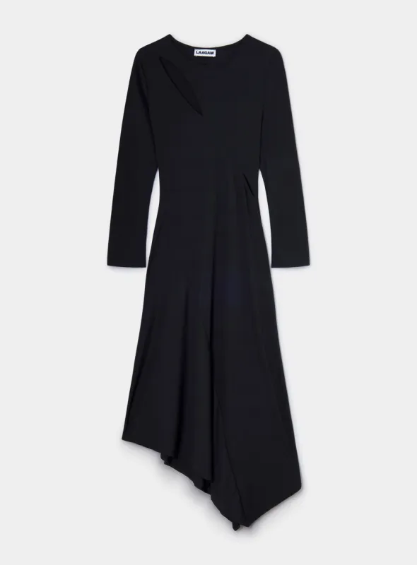 WINONA BLACK STRETCH DRESS sold by LAAGAM
