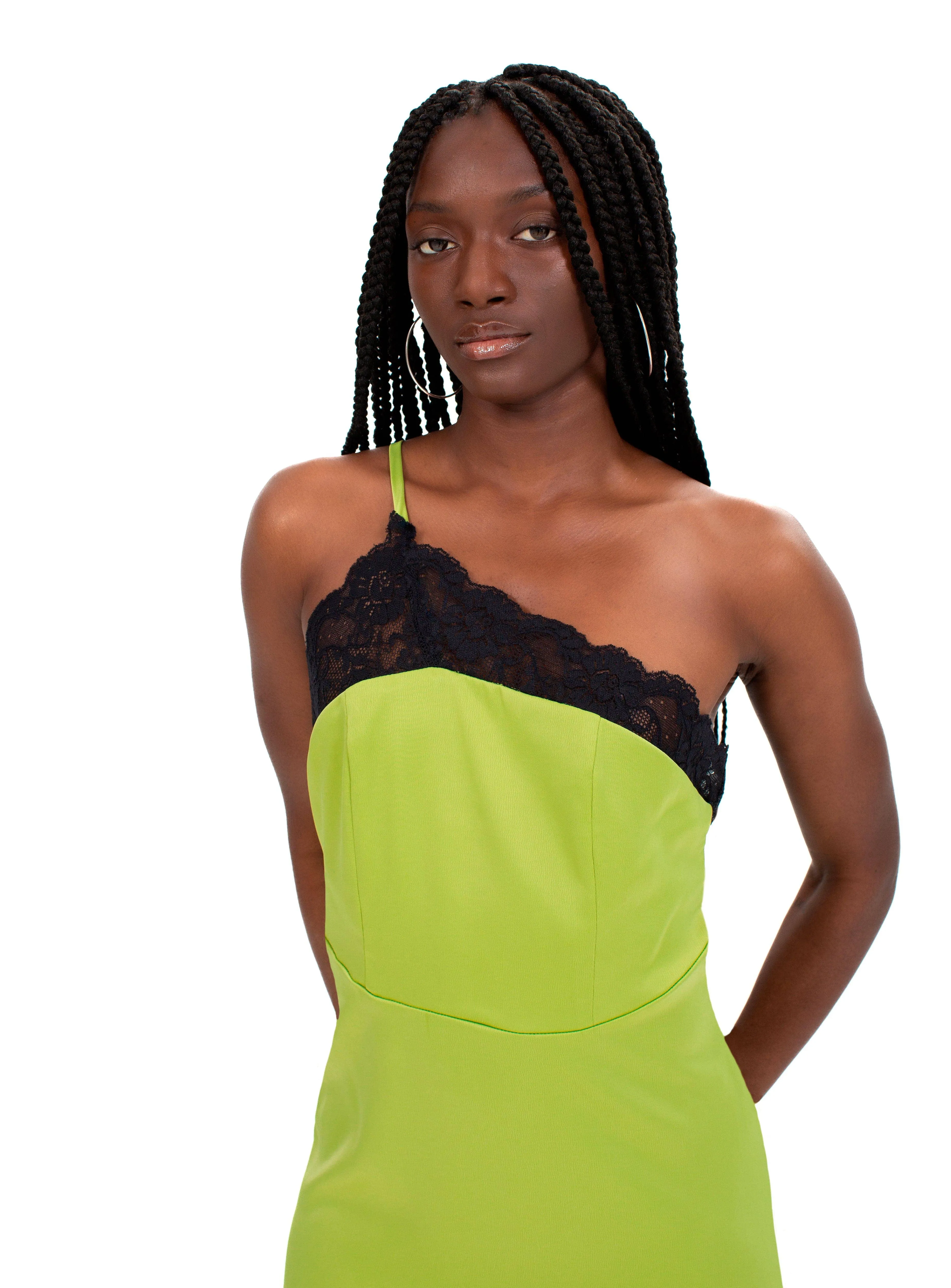 NAOMI LIME DRESS sold by LAAGAM product image thumbnail 3