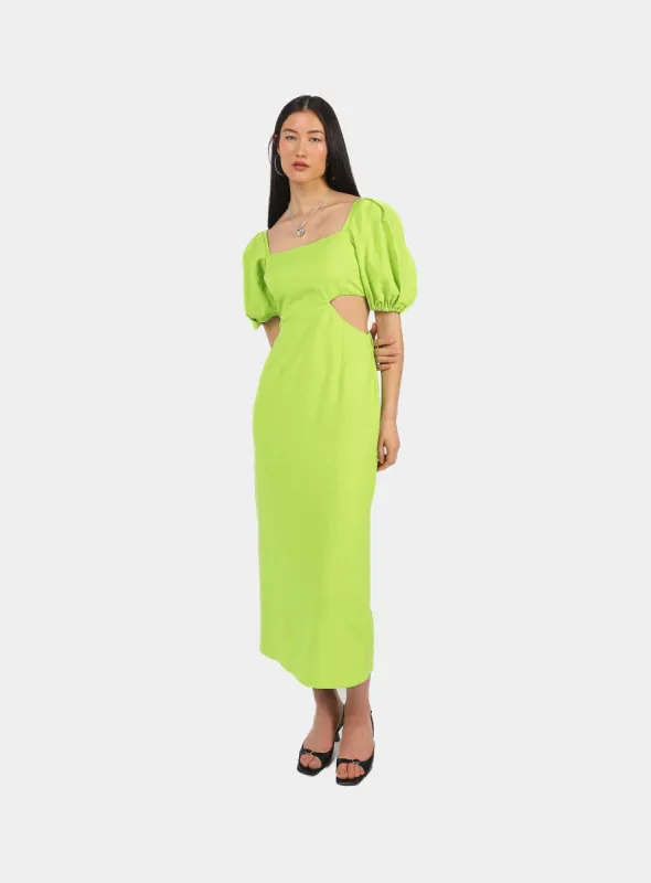 ODINE LIME DRESS sold by LAAGAM