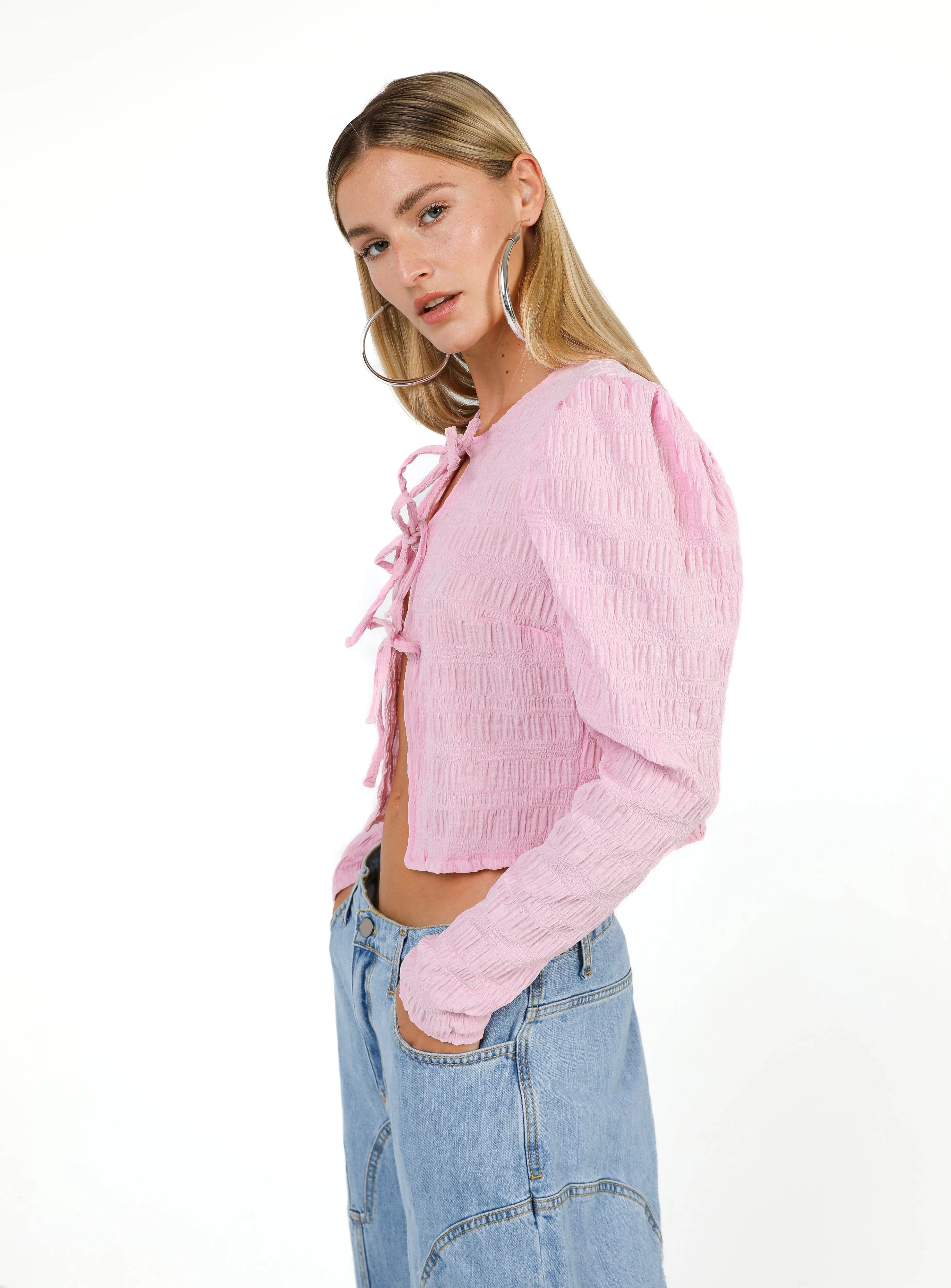 BRIDGET PINK BLOUSE sold by LAAGAM product image thumbnail 2