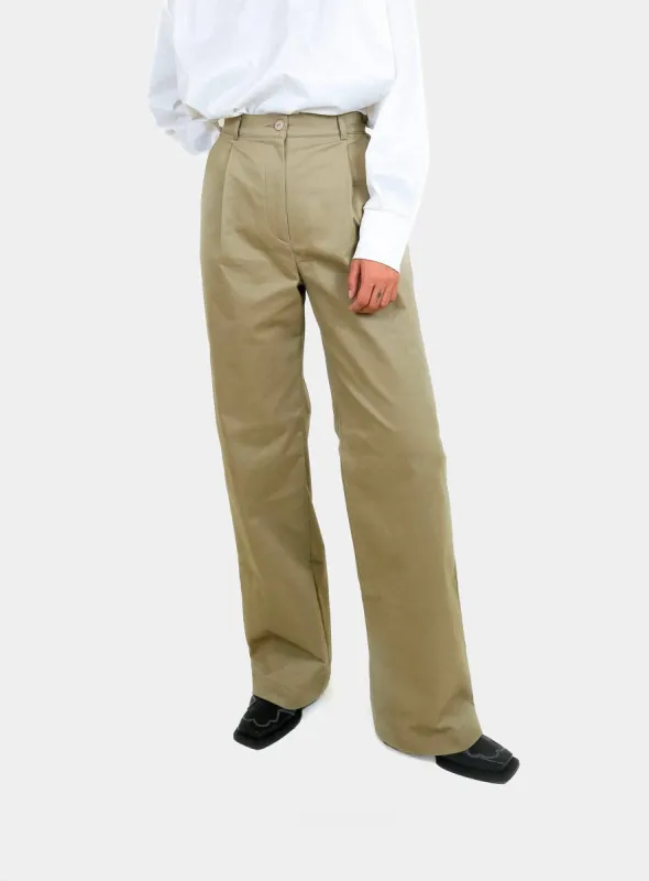 HAILEY BEIGE PANTS sold by LAAGAM