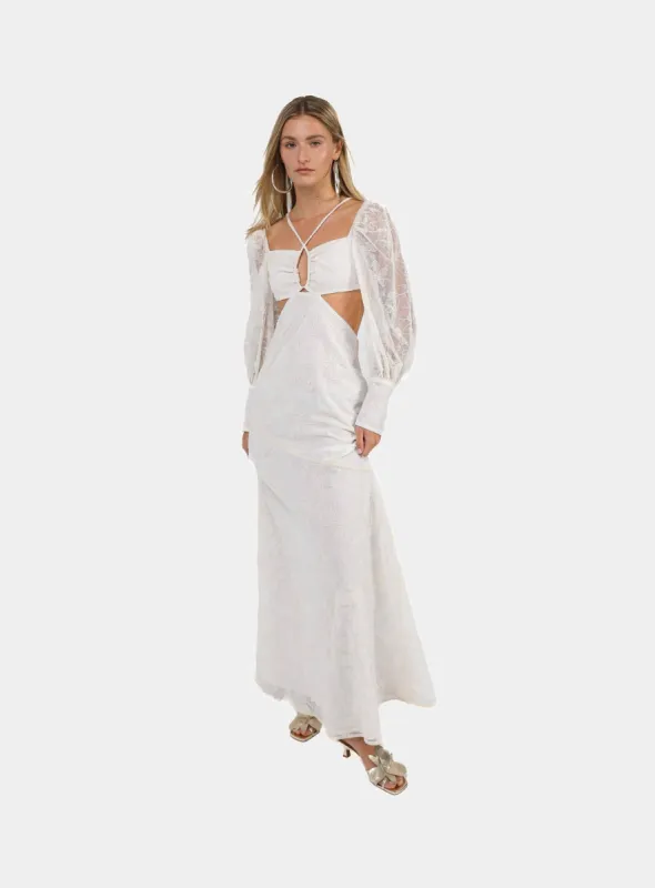 DRESS MARENA WHITE sold by LAAGAM
