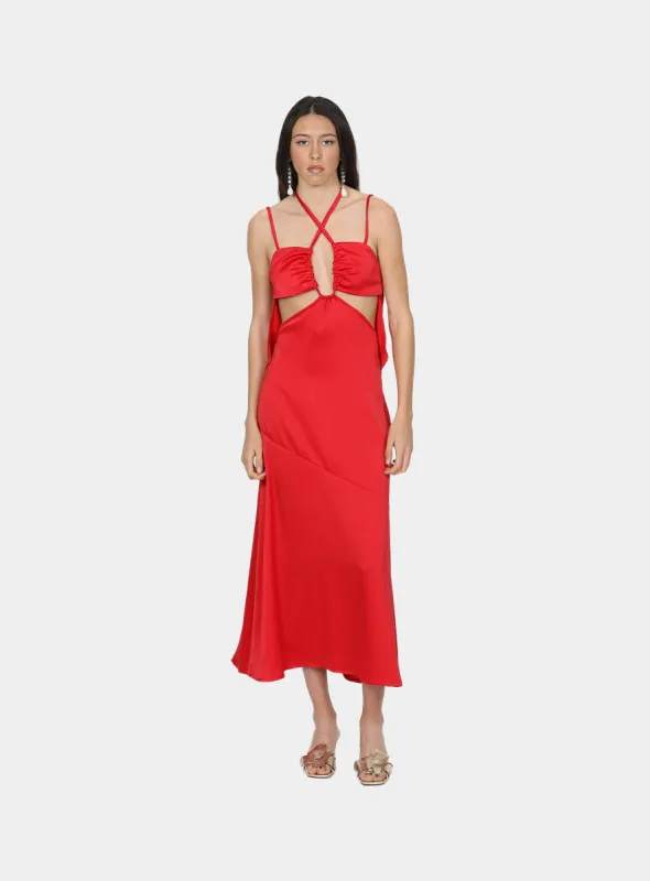 SCARLET CHERRY DRESS sold by LAAGAM