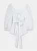 CECILE WHITE BLOUSE sold by LAAGAM