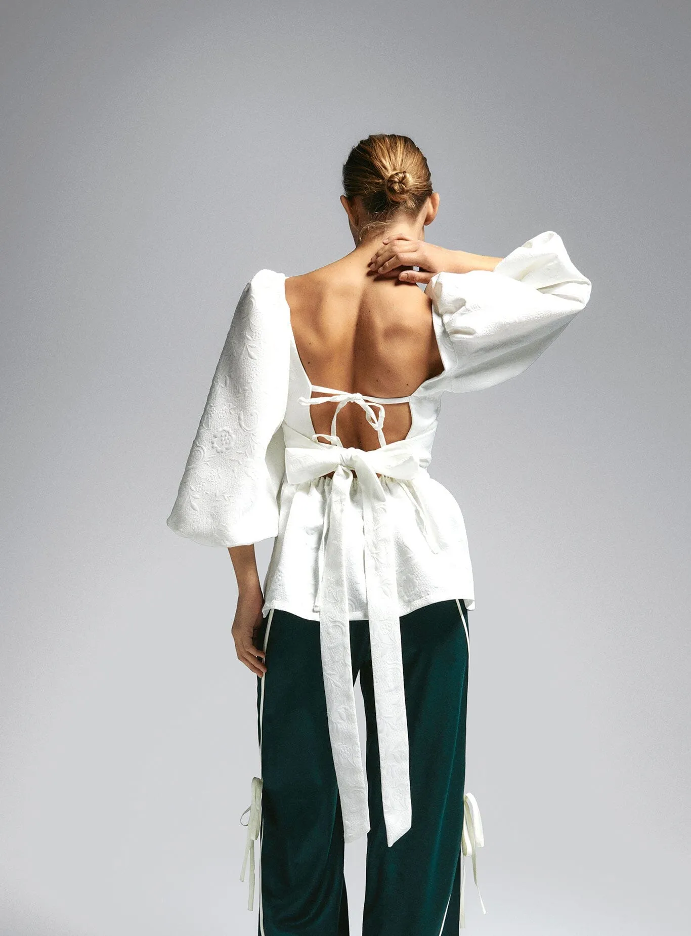 CECILE WHITE BLOUSE sold by LAAGAM product image thumbnail 2