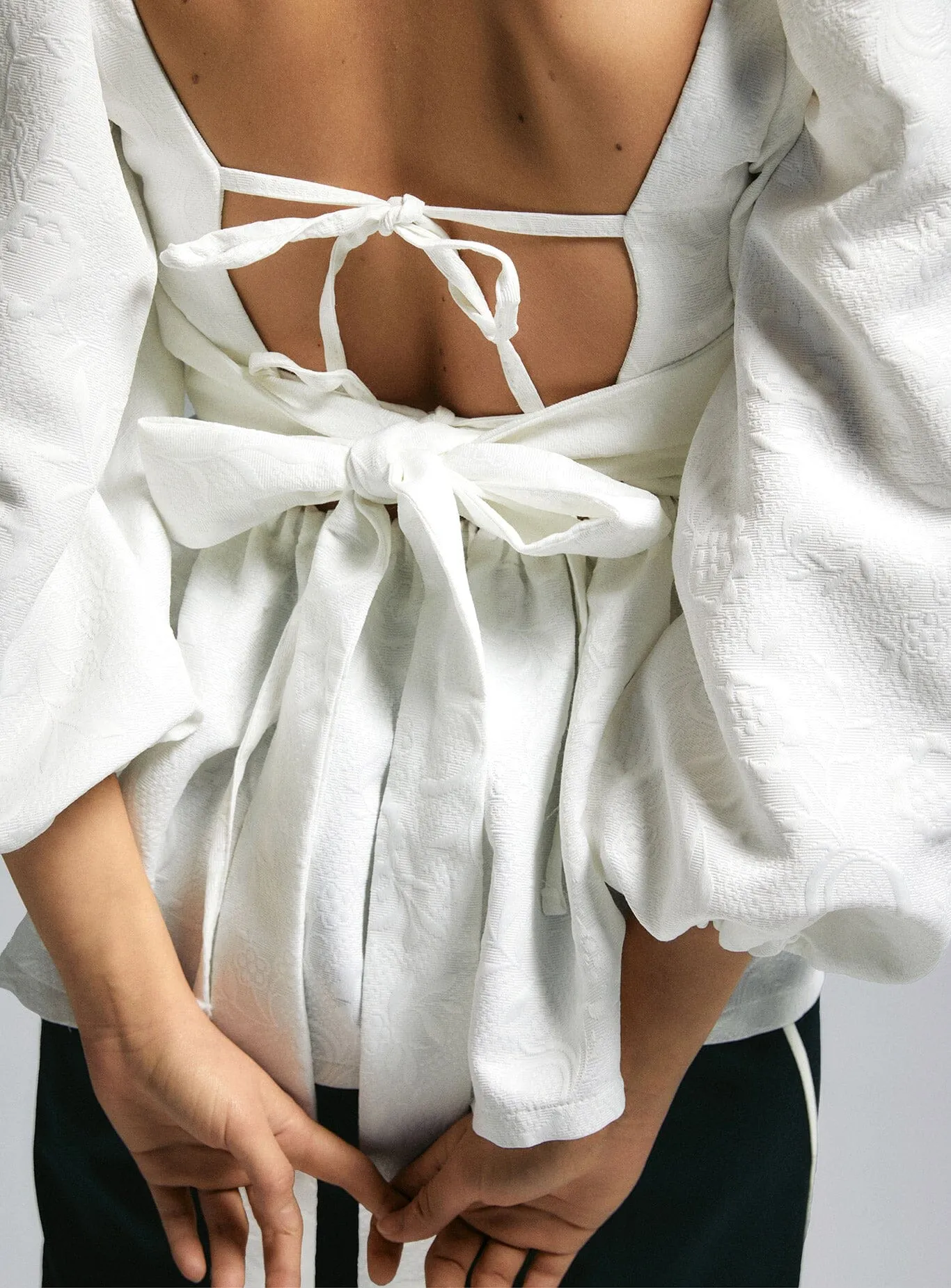 CECILE WHITE BLOUSE sold by LAAGAM product image thumbnail 3