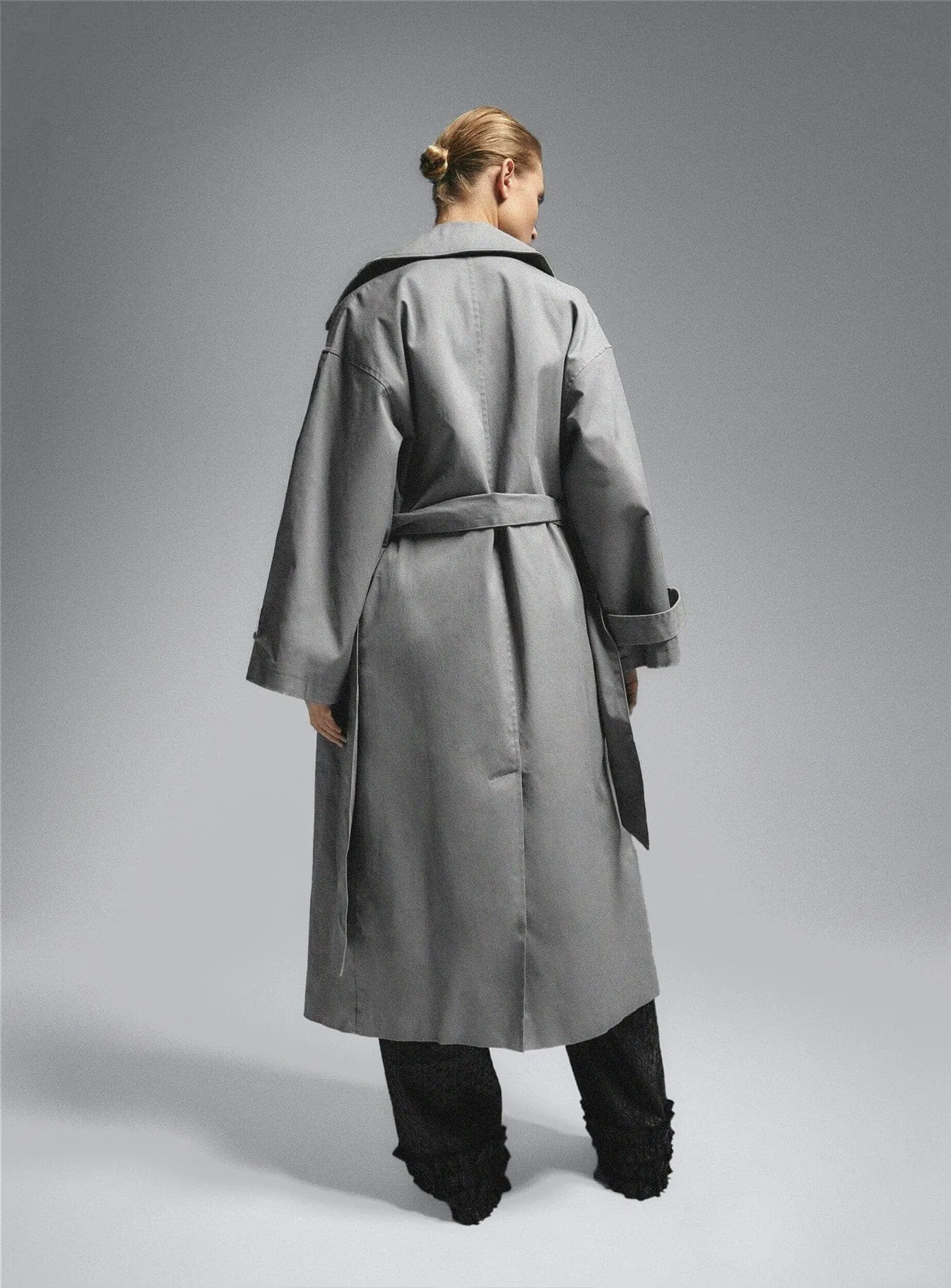 LONDRES GREY TRENCH sold by LAAGAM product image thumbnail 4