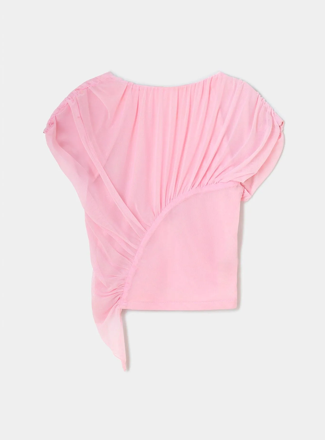 GEMINI PINK DRAPED TOP sold by LAAGAM