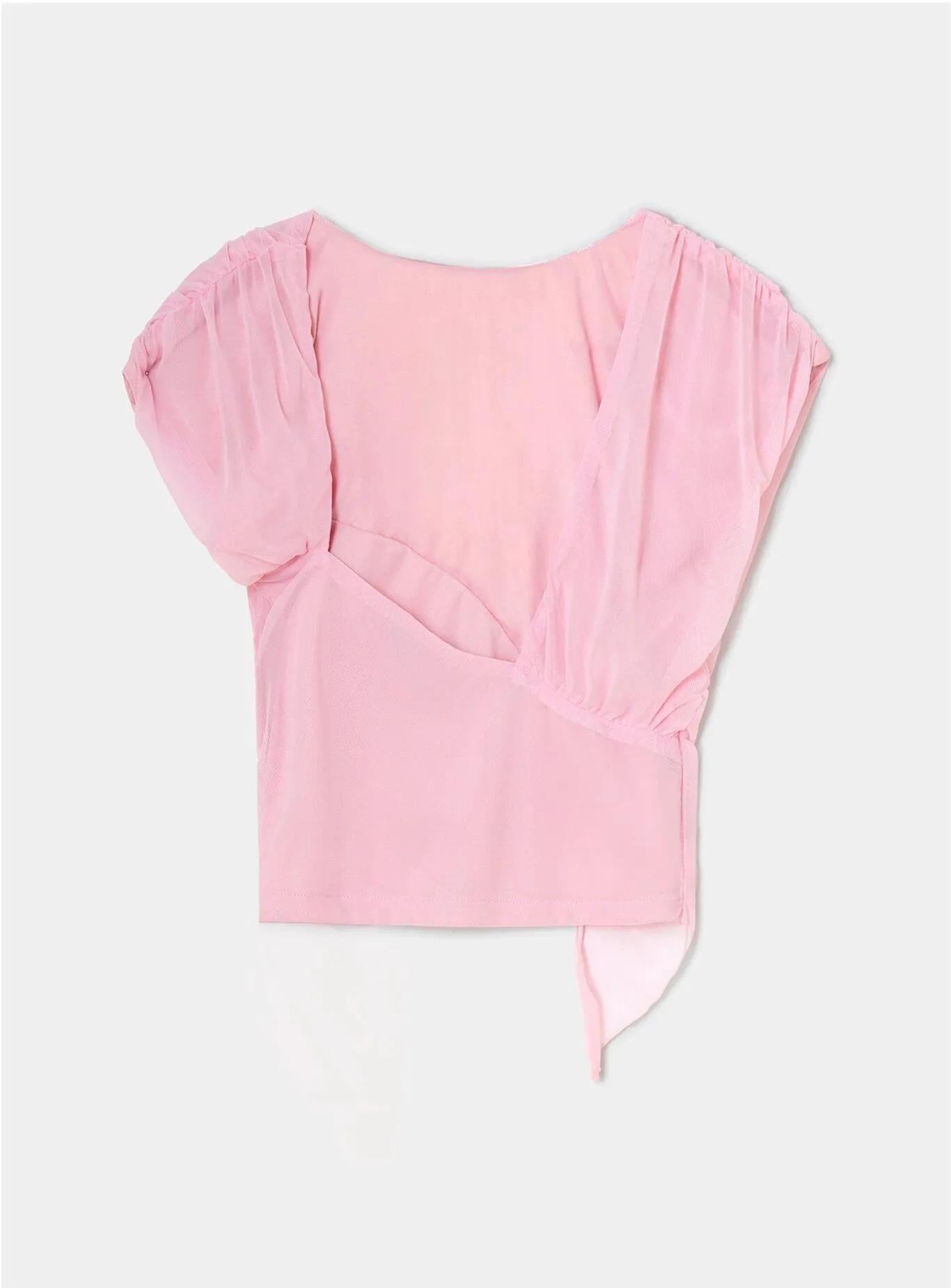 GEMINI PINK DRAPED TOP sold by LAAGAM product image thumbnail 2