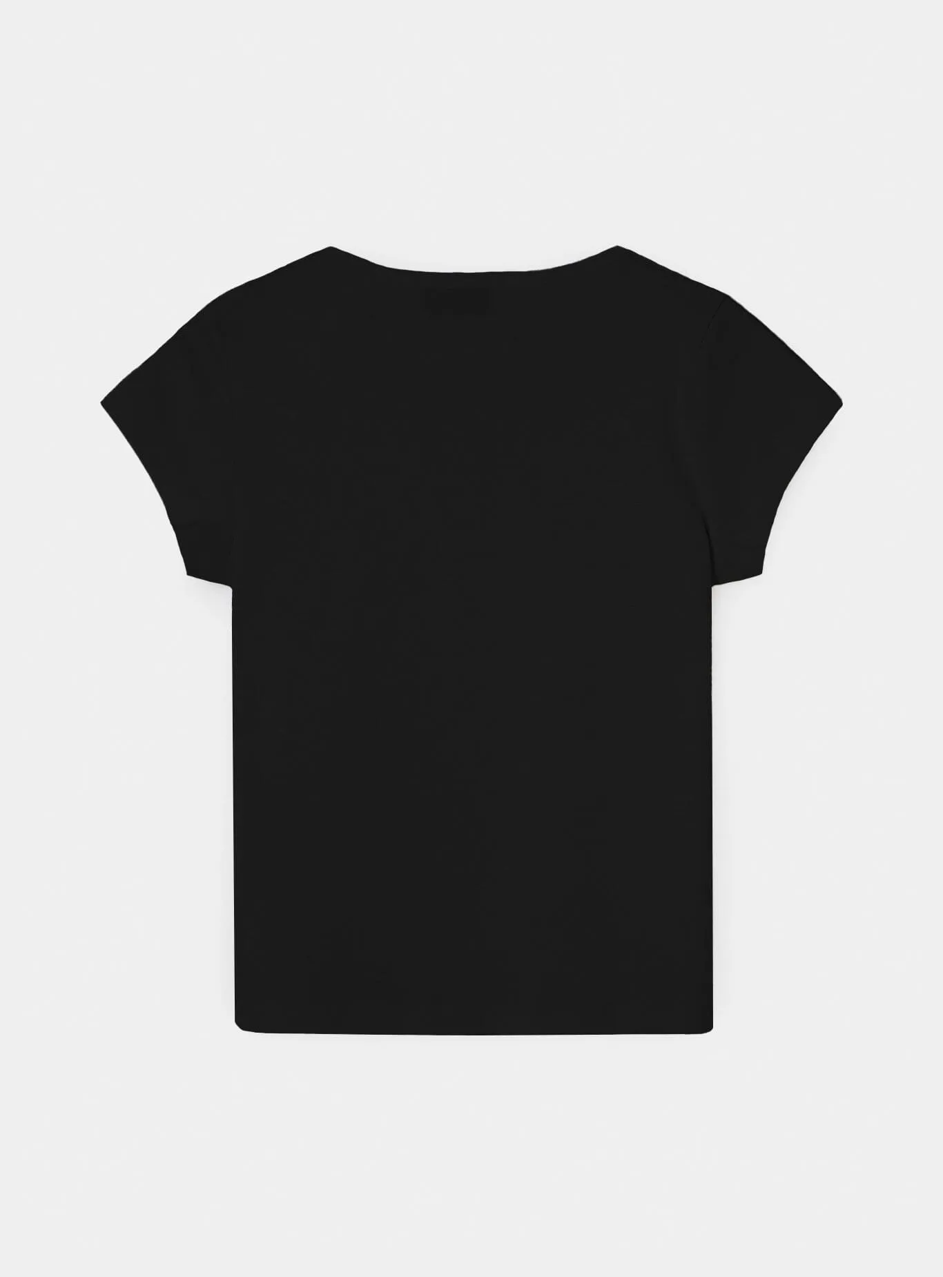 BLACK EMBROIDERED LOGO T-SHIRT sold by LAAGAM product image thumbnail 2