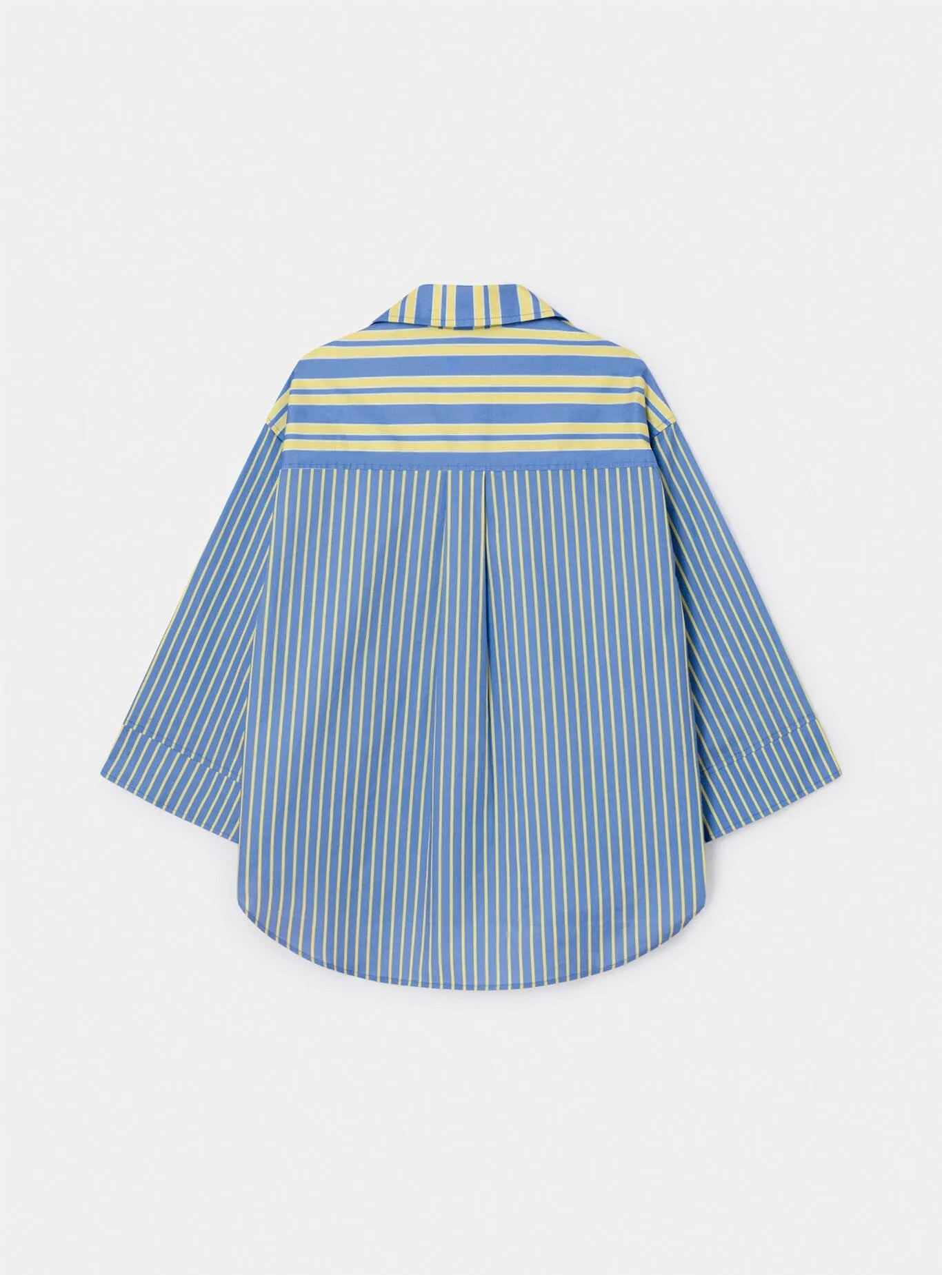 CAOS BLUE POPLIN SHIRT sold by LAAGAM product image thumbnail 5