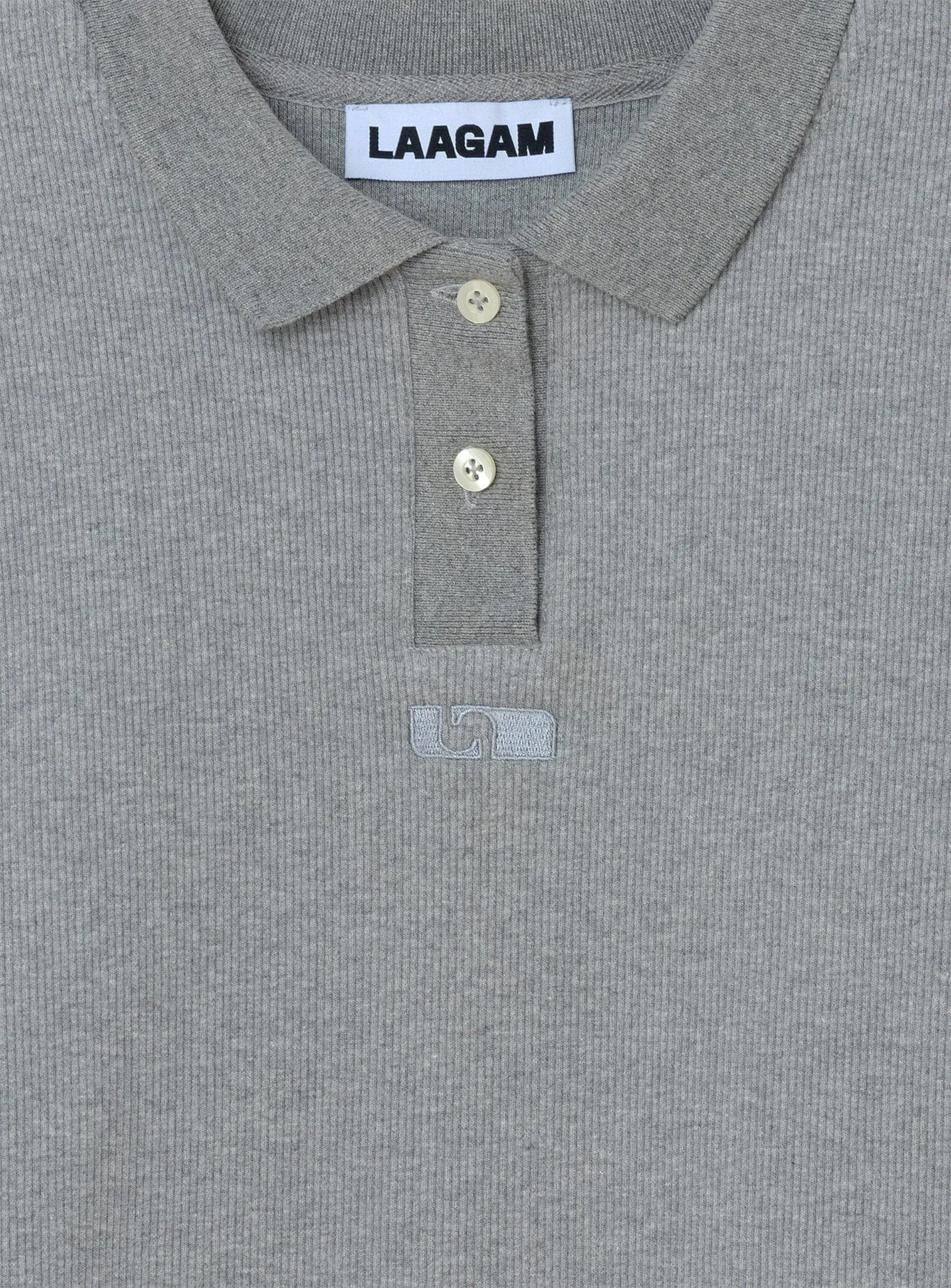 ERYA GREY POLO T-SHIRT sold by LAAGAM product image thumbnail 4