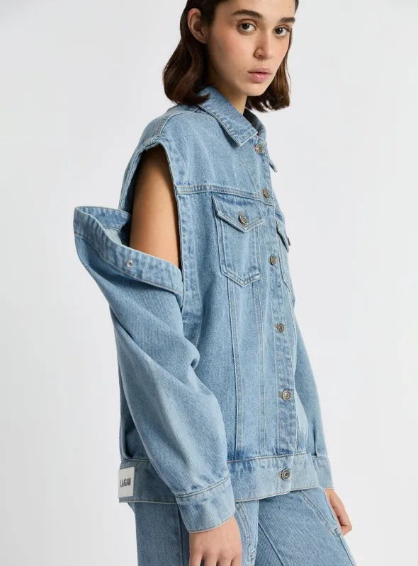 DE-NIMES LIGHT JACKET sold by LAAGAM