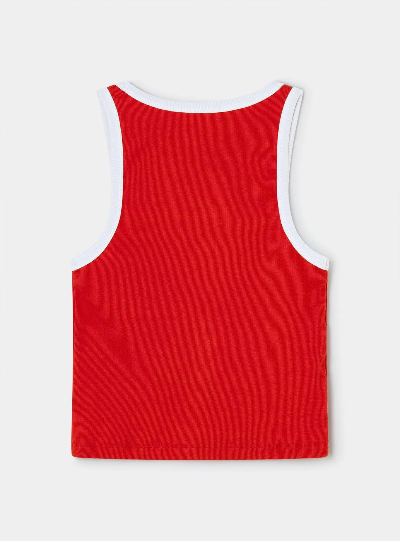 KELSI RED TANK TOP sold by LAAGAM product image thumbnail 4