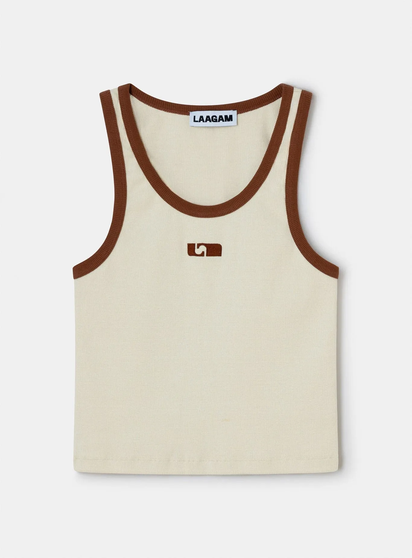 KELSI ECRU TANK TOP sold by LAAGAM product image thumbnail 3