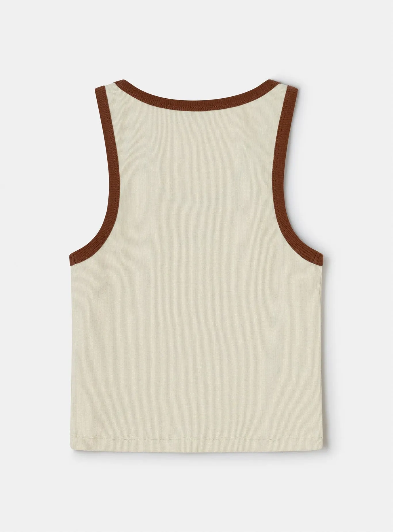KELSI ECRU TANK TOP sold by LAAGAM product image thumbnail 4