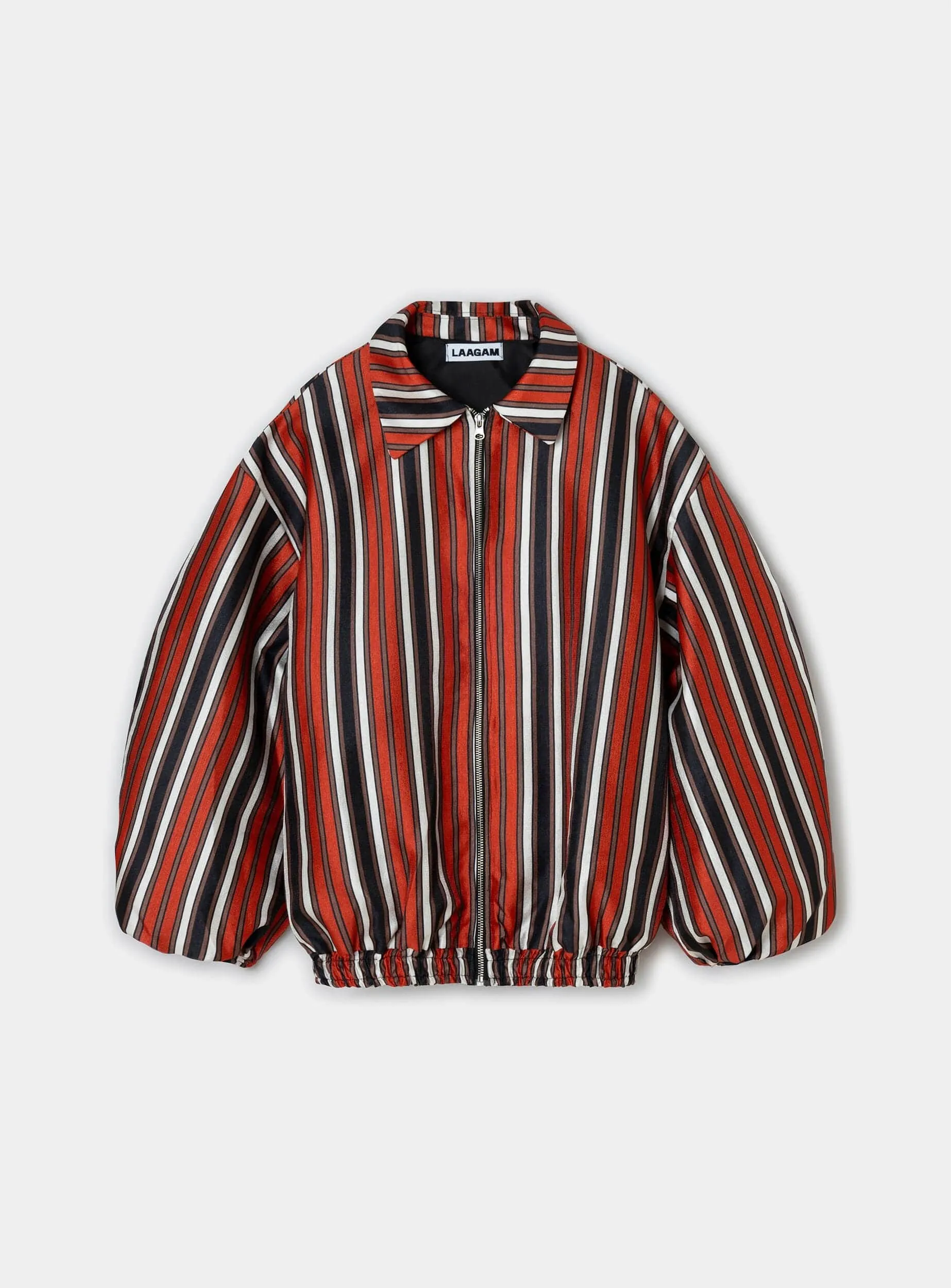 NOA RED STRIPED BOMBER JACKET sold by LAAGAM product image thumbnail 4