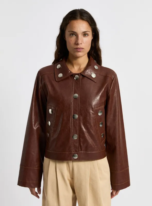 SHIRLEY BROWN JACKET made by LAAGAM