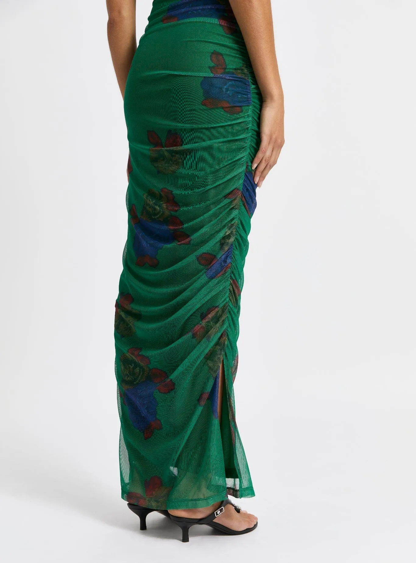 SELMA GREEN MIDI DRESS sold by LAAGAM product image thumbnail 3