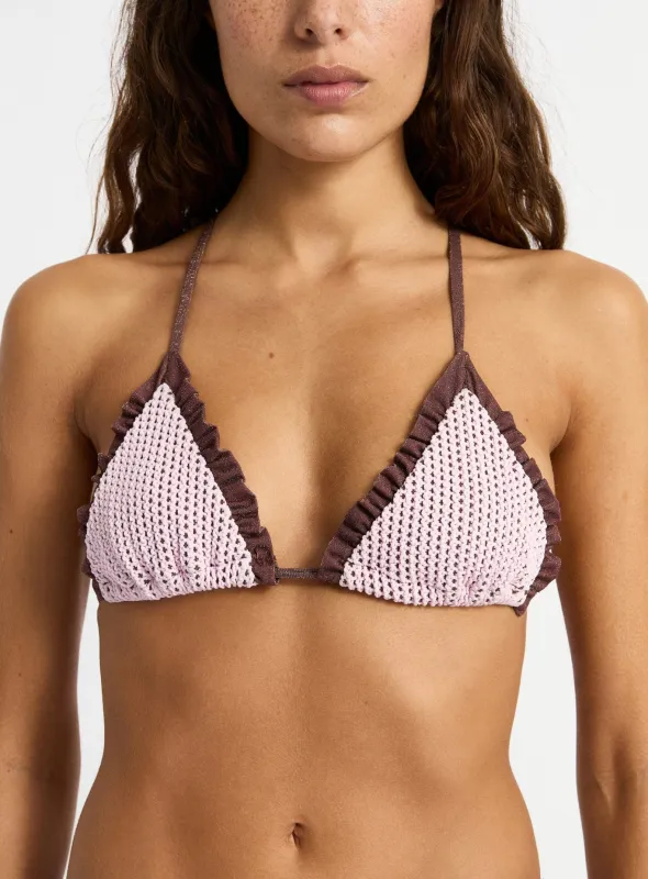 CORFÚ TRIANGLE BIKINI TOP sold by LAAGAM