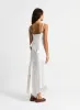 LEA WHITE LACE MIDI DRESS sold by LAAGAM