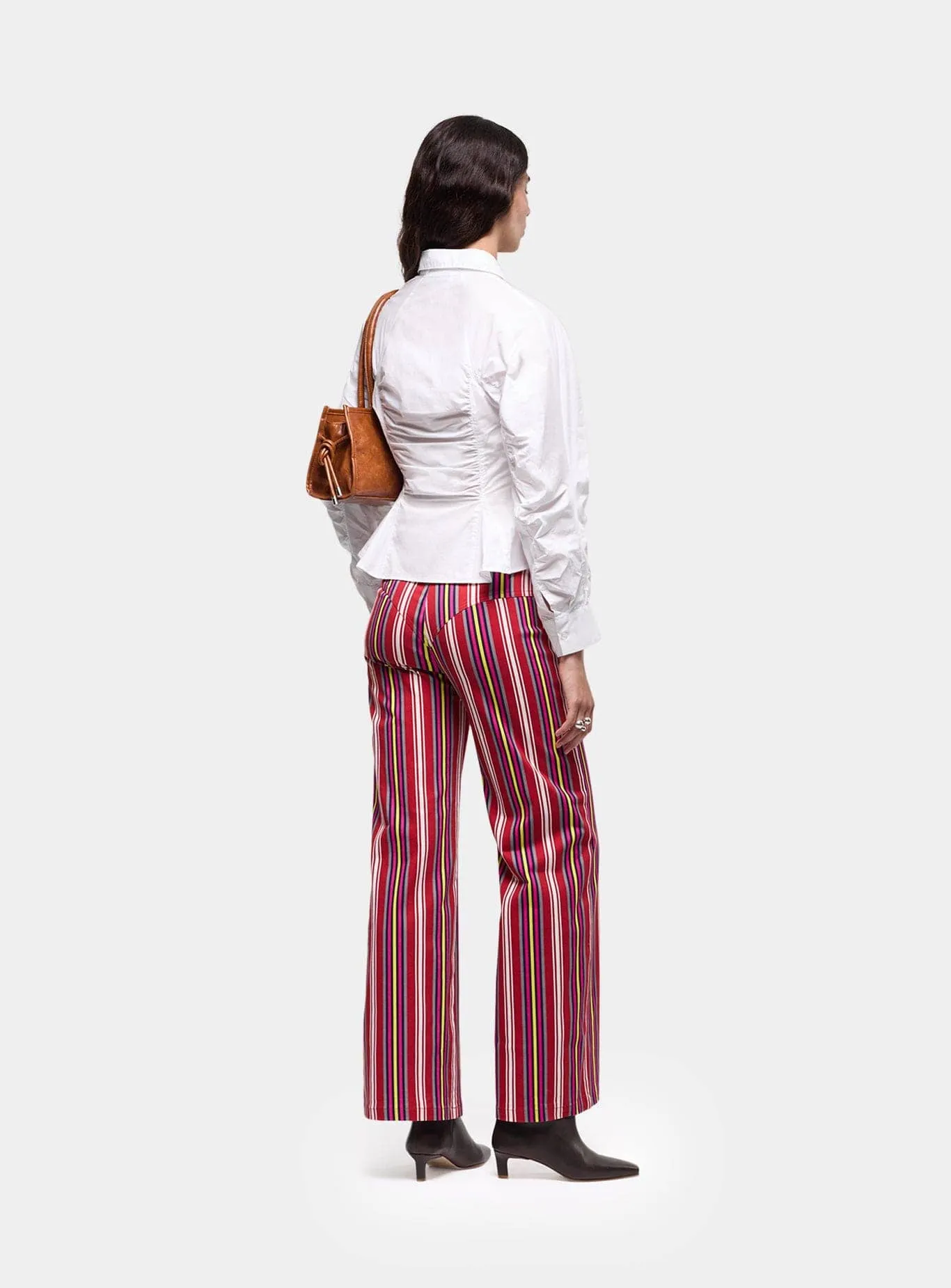 BELLEVILLE WHITE RUCHED SHIRT sold by LAAGAM product image thumbnail 3