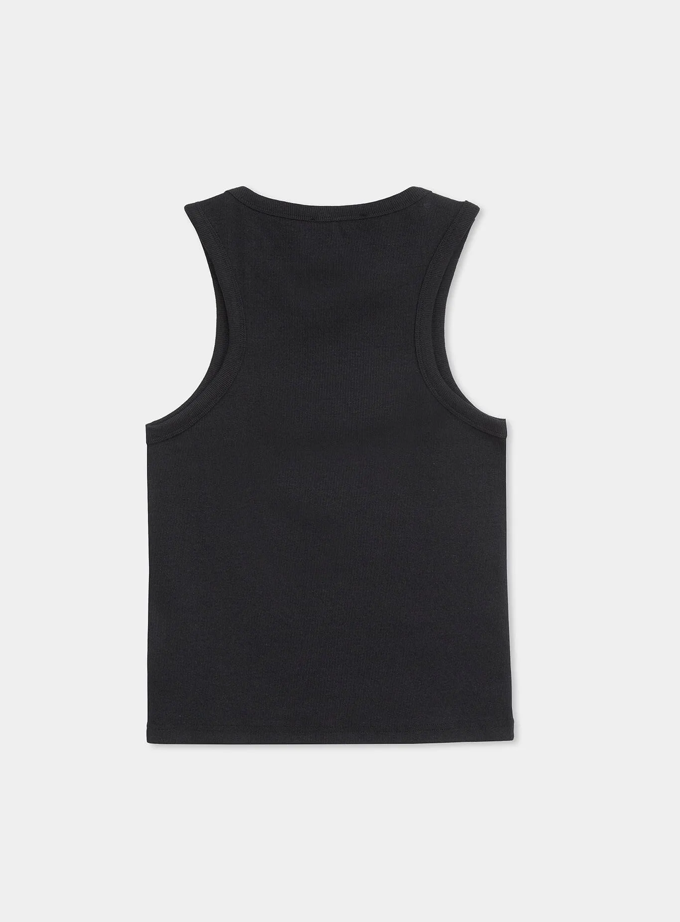 BLACK EMBROIDERED LOGO TANK TOP sold by LAAGAM product image thumbnail 2