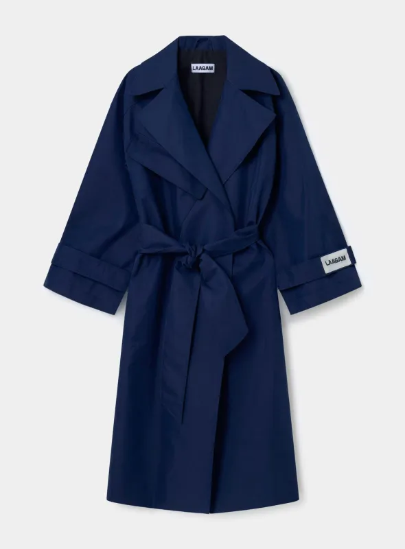 LONDRES NAVY TRENCH sold by LAAGAM