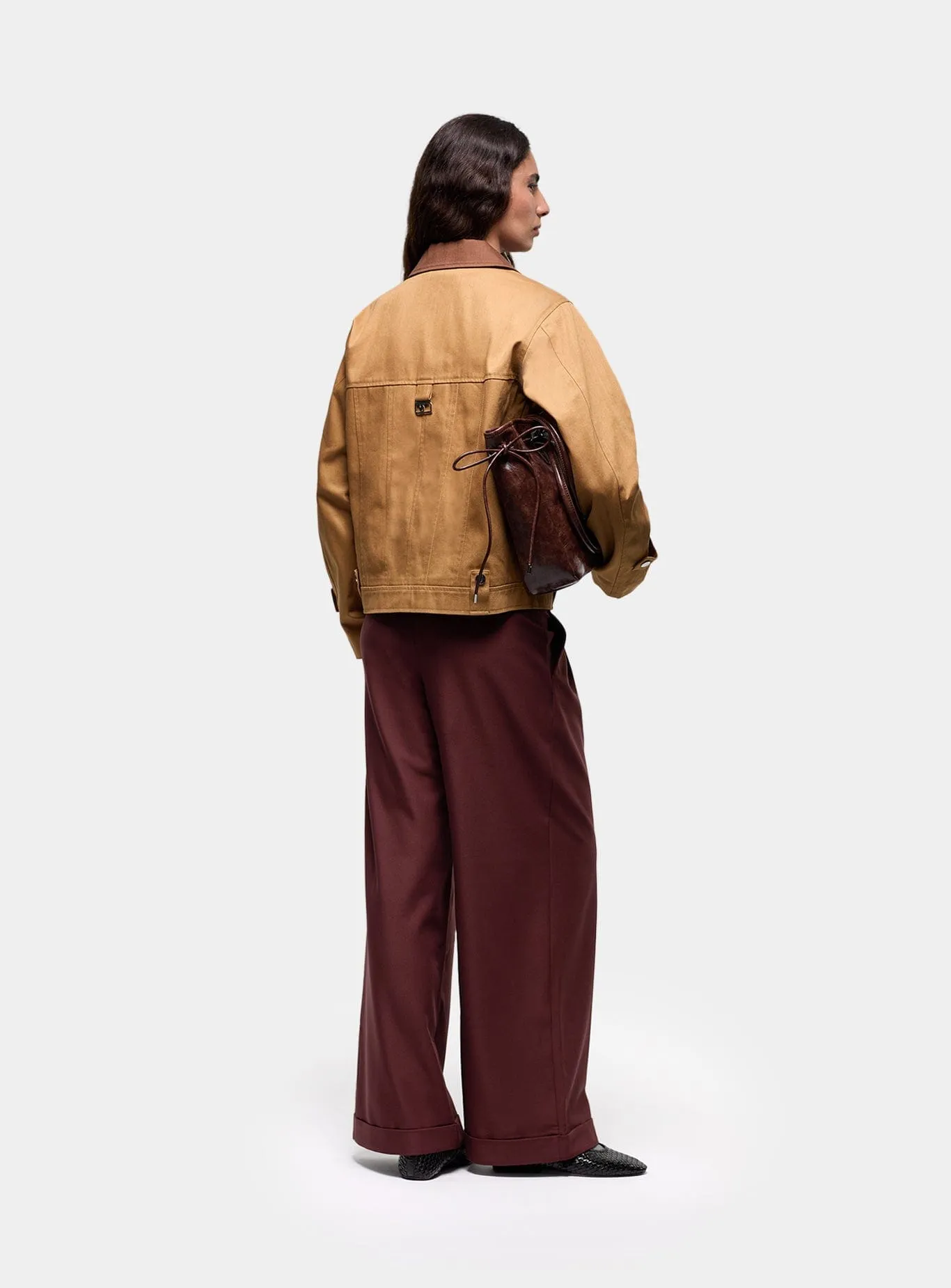 NEXA SERGE CAMEL JACKET sold by LAAGAM product image thumbnail 3