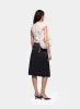 SELENE BLACK & ECRU MIDI DRESS sold by LAAGAM
