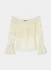 PETRA ECRU TEXTURED BLOUSE sold by LAAGAM